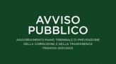  avviso pubblico per l'aggiornamento del piano triennale per la prevenzione della corruzione e della trasparenza